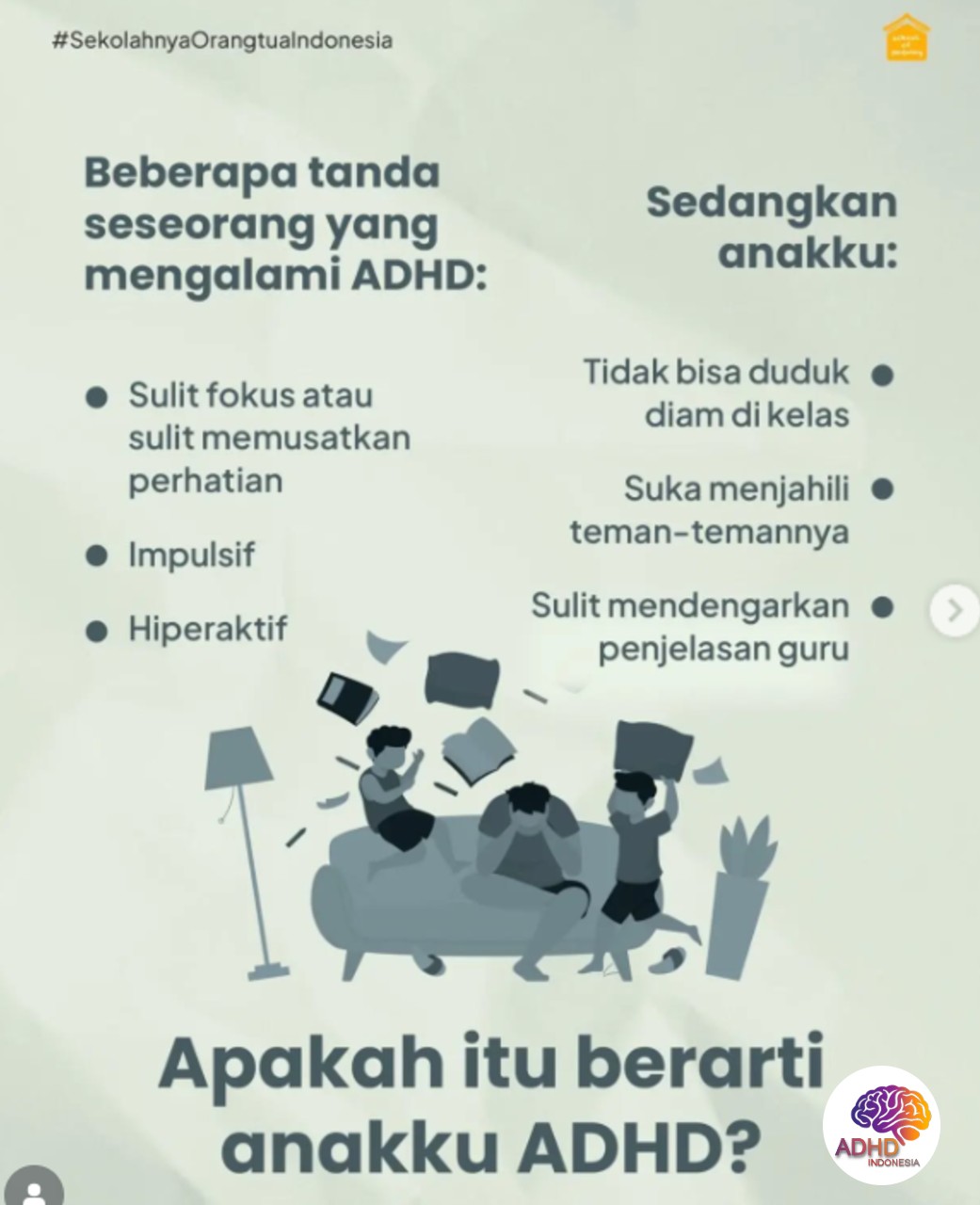 Ciri dan Gejala ADHD pada Anak Usia Dini di Kabupaten Ponorogo
